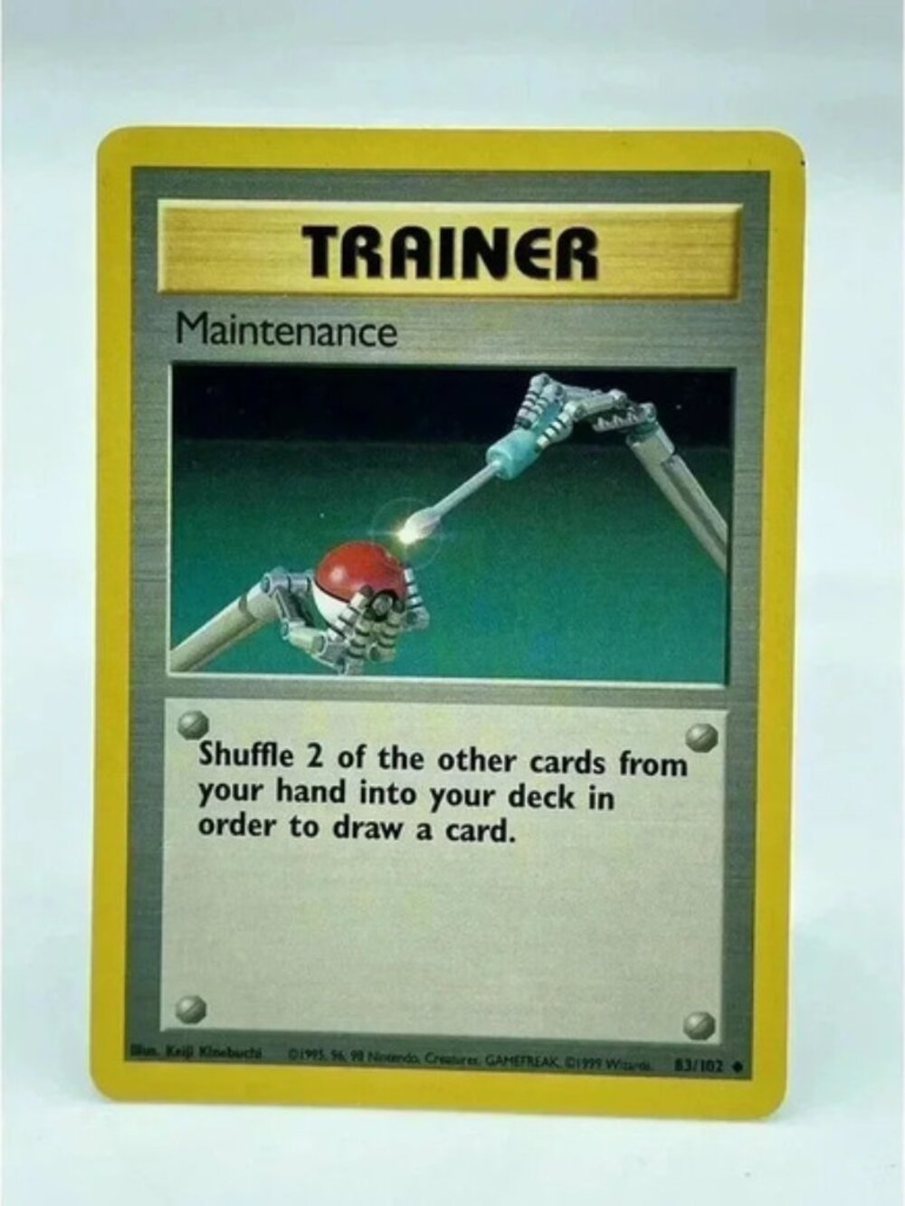 Maintenance 83/102 Base Set‎ Trainer Pokemon TCG Non-Holo Vintage 1999